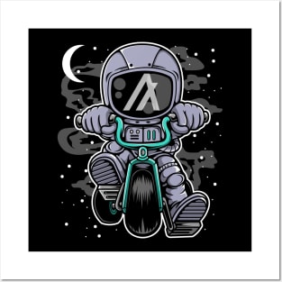 Astronaut Algorand ALGO Coin To The Moon Crypto Token Cryptocurrency Wallet Birthday Gift For Men Women Posters and Art